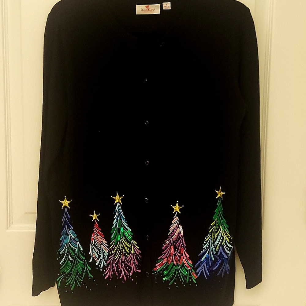 Festive Quacker Factory sweater-new without tag.